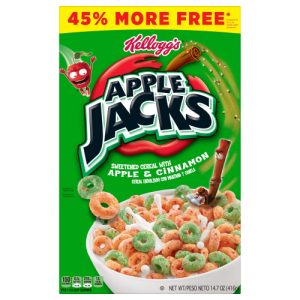 Apple Jacks Sweetened Cereal with Apple & Cinnamon (14.7 oz)