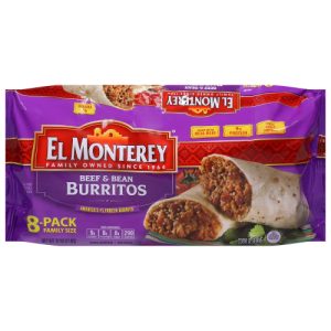 El Monterey Beef & Bean Burritos Family Size (8-Pack/8 ea)