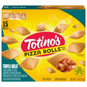 Totino's Pizza Rolls Triple Meat, Frozen Snacks (7.5 oz)