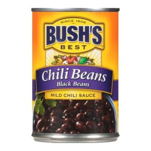 Bush's Best Chili Beans Black Beans - Mild Chili Sauce (Single/15.50 OZ Can)