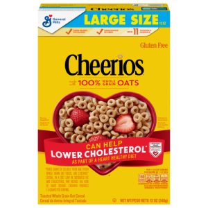 Cheerios Heart Healthy Gluten Free Breakfast Cereal, Large Size, (12 oz)