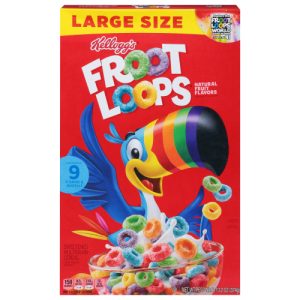 Fruit Loops Natural Fruit Flavors Cereal Large Size (13.2 oz)