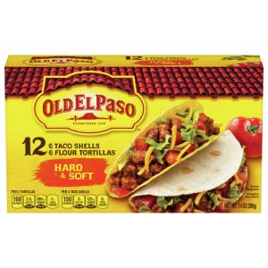 Old El Paso Hard & Soft Taco Shells & Flour Tortillas 12 Shells, (7.4 oz)