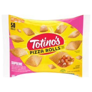 Totino's Pizza Rolls Supreme Flavored, Frozen Snacks, 50 Rolls, (24.8 oz)