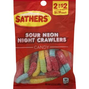 Sathers SATHERS NIGHT CRAWLER SOUR NEON (3.75 OZ)