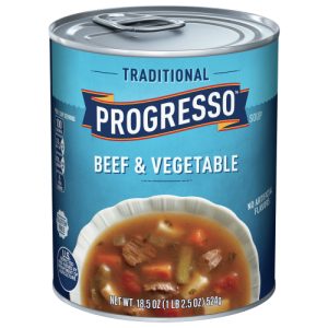 Progresso Traditional Gluten Free Beef & Vegetable Soup . (18.5 oz)