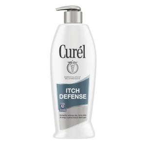 Curel Itch Defense Calming Body Lotion for Dry Itchy Skin Moisturizer with Advanced Ceramide Complex, Pro-Vitamin B5, Shea Butter, (13 oz)