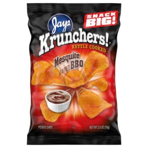 Jays Krunchers! Kettle Cooked Mesquite BBQ Flavored Potato Chips (2.5 oz)